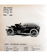 1908 Winton Six-Teen-Six Runabout Print Catalog Advertisement Automobili... - $29.99