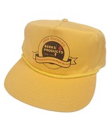 Vintage Berks Products Hat 100th Anniversary 1996 Yellow Trucker Snapbac... - €21,05 EUR