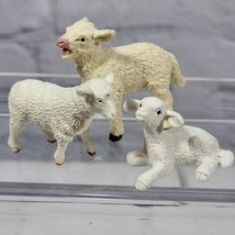 Safari Lot of 3 Lambs Sheep Figures Animals Collection  - $11.88
