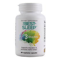 Natural Factors 3 Brains The Best Sleep, 90 Vegetarian Capsules - $18.71
