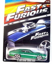 Ford Grand Torino Sport, Schnelle Und Wütende Grüne Hotwheels 1:64 Diecast... - £24.43 GBP