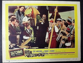 LOUIS ARMSTRONG: (SATCHMO THE GREAT) 1957 DOCUMENTARY MOVIE LOBBY CARD - $3,726.88 MXN