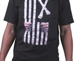Dissizit! Mens Black Free Country Prison Bars American Cross Bones Flag ... - $17.69