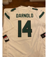 New York Jets Sam Darnold Nike White Game Jersey Men&#39;s Size XL/52 - £39.10 GBP