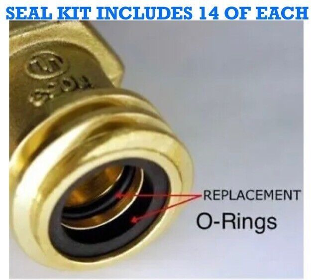 14 SEAL KIT FEMALE COUPLER PROPANE TANK FORKLIFT BUFFER REGO 7141M GASKE... - $19.79