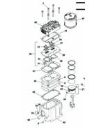 SS3, SS4, SS4L5 Ingersoll Rand Type 30 Head 97330690 Ref # 45 - $237.19