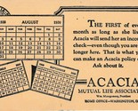 1930 Acacia Mutual Life Association Insurance Advertising Ink Blotter Ca... - £10.63 GBP
