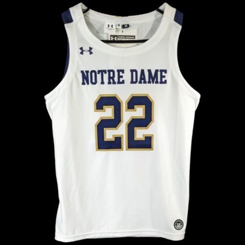 Notre Dame Basketball Jersey Womens Small #22 White New Under Armour NCAA - $29.99