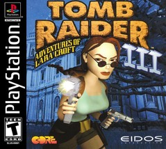 Tomb Raider III Adventures of Lara Croft - Sony PlayStation 1 PS1 PS2 PS3 Game - £8.19 GBP