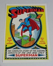Vintage original 1970&#39;s DC Comics Superman 1 comic book cover art pin-up poster - £24.56 GBP