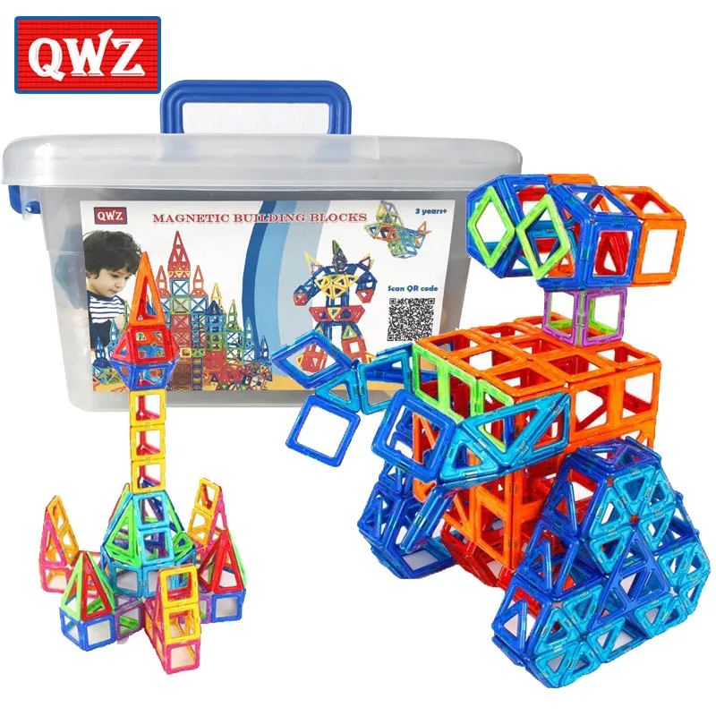 QWZ 110pcs Mini Magnetic Designer Construction Set Model &amp; Building Plastic - £26.22 GBP+