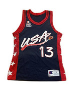 Vintage 1996 USA Olympics Shaquille O&#39;Neal #13 Champion Dream Team Mens ... - £42.95 GBP