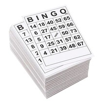 BINGO Paper Cards 1 on Single 60 Sheets 60 Faces 60 Cards Without Repeat - £86.78 GBP