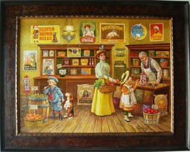 Family Trip Grocery Shopping by Lee Dubin Original Framed Oil Painting - £7,993.55 GBP