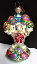 Christopher Radko An Even Dozen Bunny Rabbit Easter Glass Blown Ornament 2000 - $59.99