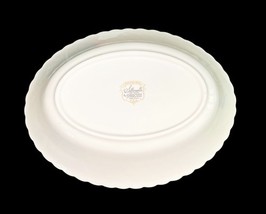 Syracuse China Wedding Ring Silhouette Oval Serving Bowl 10" x 7.75" Silver Trim image 7