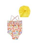 Wonder Nation™ ~ 12 Months ~ One (1) Piece Rainbow Swimsuit + Turban ~ U... - $14.96