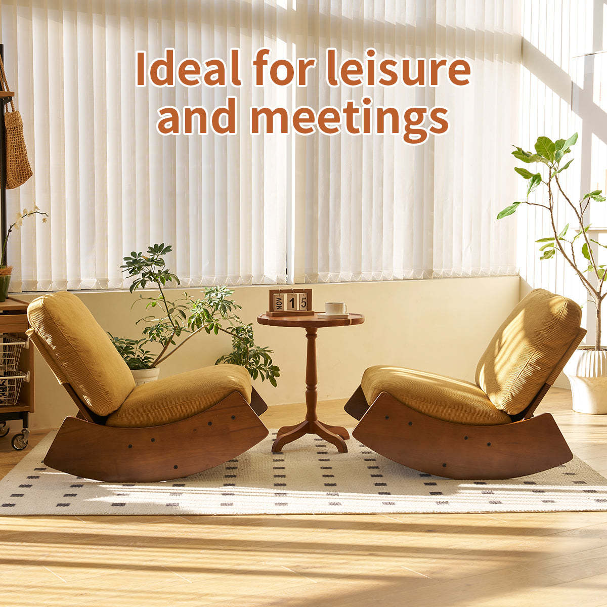 Glider Rocking Chair: Comfortable Nursery & Living Room Seating Item image 3