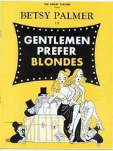 Gentlemen Prefer Blondes Souvenir Program 1961 Betsy Palmer Hirschfield Cover - £17.13 GBP