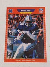 Michael Irvin Dallas Cowboys 1989 Pro Set Rookie Card #89 - £3.10 GBP