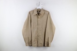 Vintage 50s 60s Streetwear Mens Small Cat Eye Button Striped Button Shirt USA - £54.46 GBP