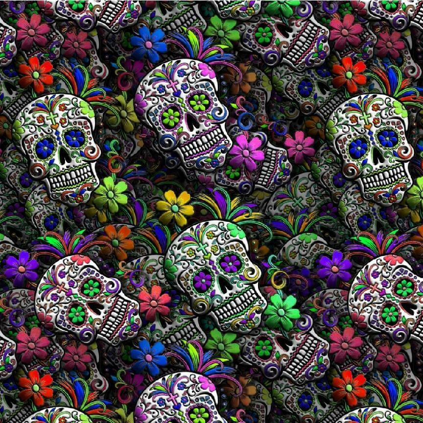 Sugar Skulls Adhesive Vinyl &amp; HTV Sheets - $8.91+