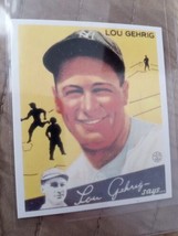 1934 Lou Gehrig Hof! New York Yankees. Free Shipping! Nice Card! Reprint Card. - £9.06 GBP