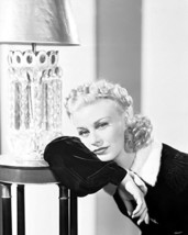 Ginger Rogers Forlornly Leaning On Table By Lamp 16X20 Canvas Giclee - £55.30 GBP