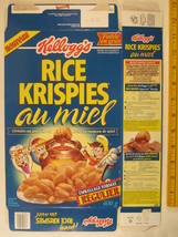 MT KELLOGS Cereal Box 1997 Honey Rice Krispies 400g FRENCH London [G7E14e] - £10.05 GBP