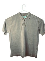 Woolrich Polo Shirt Mens Size XL Beige Earth Short Sleeve 3 Button Cotton Logo - £12.09 GBP