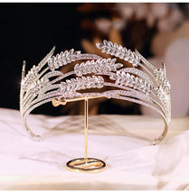 Gorgeous Crystal Bridal Tiara Crown Bride Headbands Women Girl Headpiece Prom Wh - £22.35 GBP