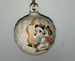 Lenox Disney Mickey &amp; Minnie Under the Mistletoe Ball Ornament 1998 With... - $25.29