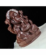 Divine Natural Chocolate Jade 8&quot;  17600 Ct Gemstone Ganesha Statue Home ... - €453,75 EUR