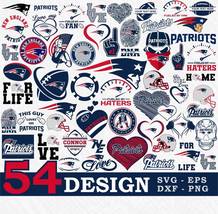New England Patriots 54 SVG NFL Bundle Design - £1.96 GBP
