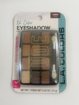 L.A. COLORS 12 Color Nude Eyeshadow Color Coordinated #C68682 Trendy - $147.77 MXN