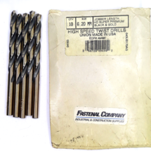 Fastenal 49490 HSS 6.20mm Jobber LengthTwist Drill Bits 5Count - £10.40 GBP