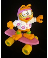 Vintage 1988 Garfield in Pink on Skateboard McDonalds #3 Happy Meal Toy ... - $8.90