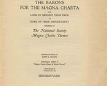 Magna Charta Dames Lines of Descent Booklets &amp; Magna Charta Part I John ... - $493.02