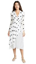 Brand new FARM Rio Onca Dots Dress in Blk/white XS $255 - £114.90 GBP