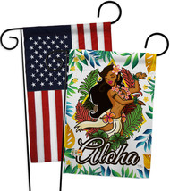 Hula Girl - Impressions Decorative USA - Applique Garden Flags Pack - GP106083-B - £24.75 GBP