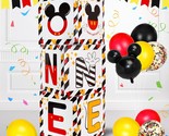 Mouse 1St Birthday Party Supplies Red Yellow Black Balloon Box With Lett... - $35.99