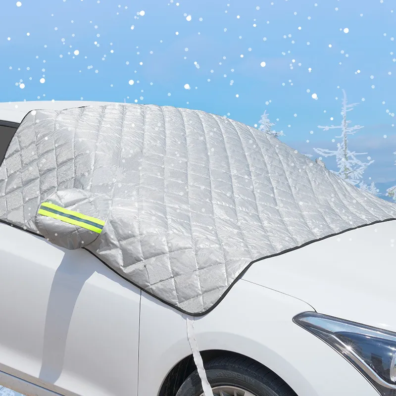 Car Windshield Mirror Reflective Bar Cover Sun Shade Protector Winter Snow Ice - £10.85 GBP+