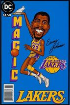 Magic Johnson Caricature Comic Book Poster Print  METAL SIGN 12X8IN From... - $24.74
