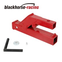 Clamp On Trailer Hitch 2&quot; Ball Mount Receiver Deere Bobcat Tractor Bucket Red - £42.36 GBP