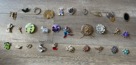 Brooch Pins Lot Of 30 For Repair Or Crafts AS IS - £23.60 GBP