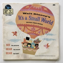 It&#39;s A Small World 7&#39; Vinyl Record / Book, Disneyland -323 - £13.31 GBP
