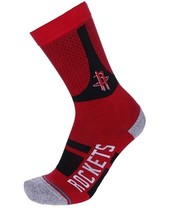 Stance Mens M (6-8.5) Houston Rockets Shortcut 2 Infiknit Casual Crew Red Socks - £13.03 GBP