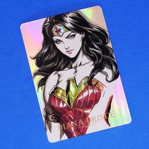 DC Comics Wonder Woman Diana Prince Rainbow Foil Holo Character Art Card C - £7.98 GBP