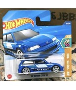 HOT WHEELS &#39;90 Honda CIVIC EF Blue Case A 2025  Mainline SHORT Card w/pr... - $194.77 MXN