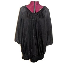 Mary McFadden Woman Top Black Women Pullover V Neck Plus Size 2X Knit - $21.78